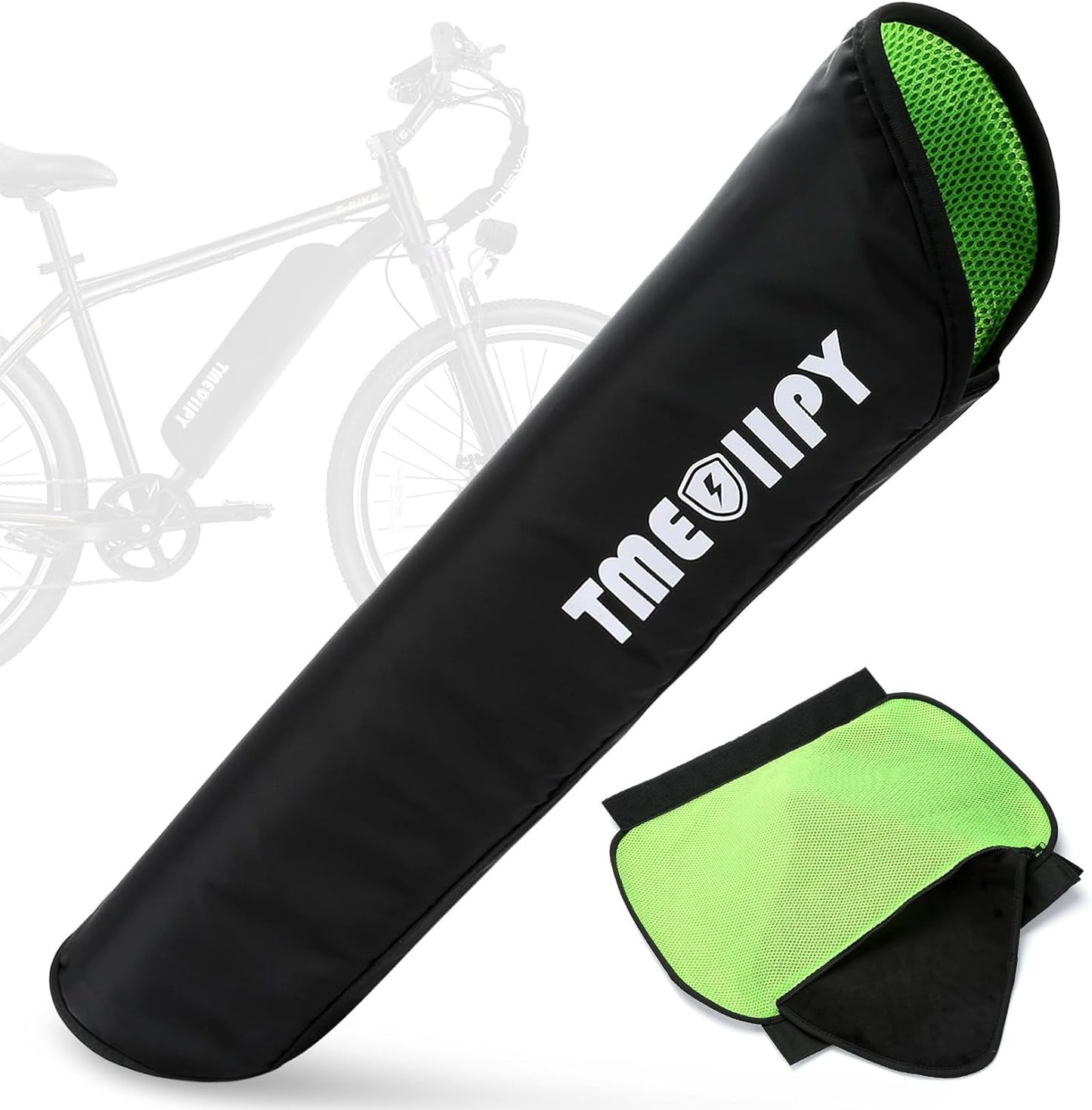 TMEOIIPY Ebike Battery Cover, E Bike Battery Protection Cover with 30-41cm circumference - Battery Protection for E-Bike Battery - Bicycle Battery Protective Cover.