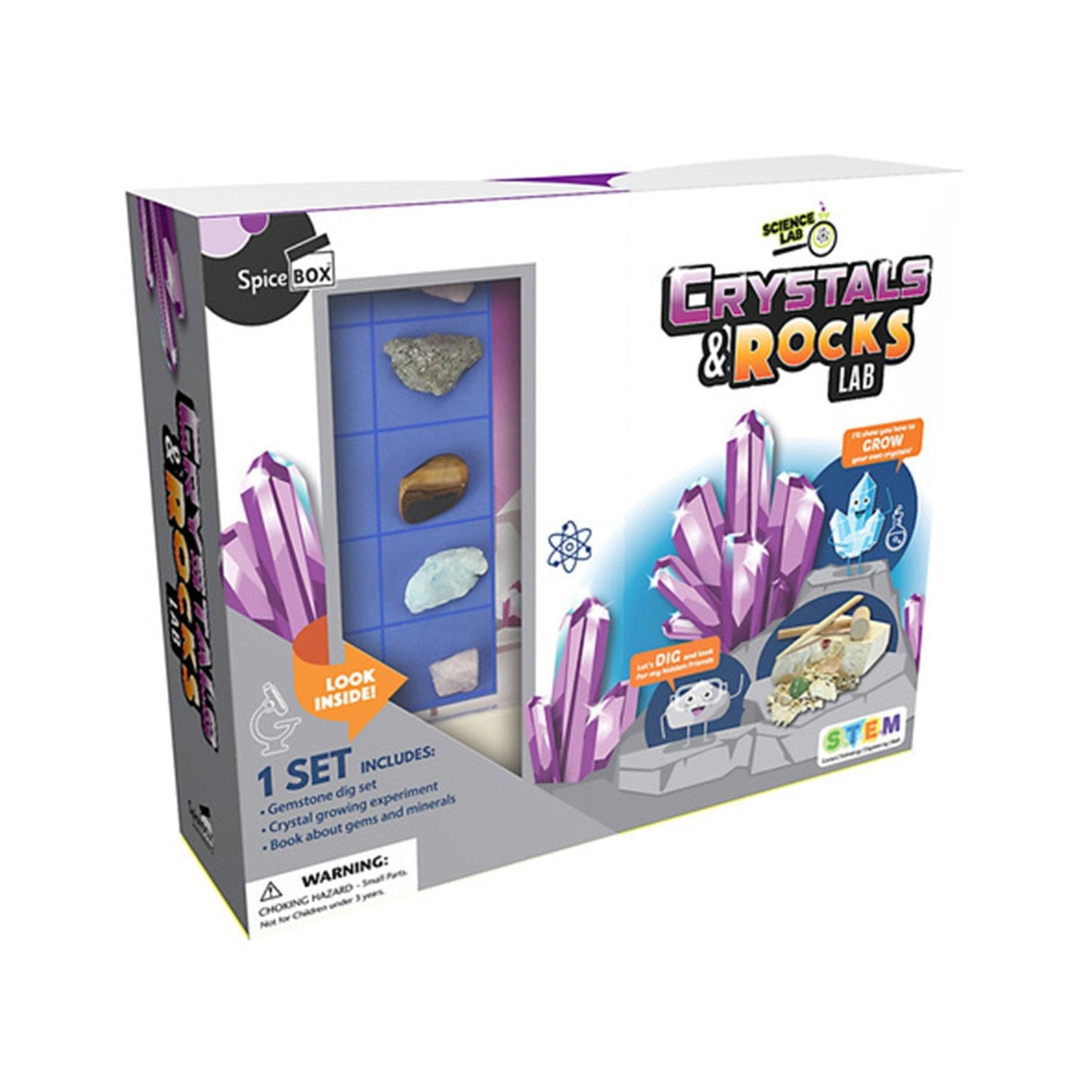 Spice Box Science Lab Crystals And Rocks Set